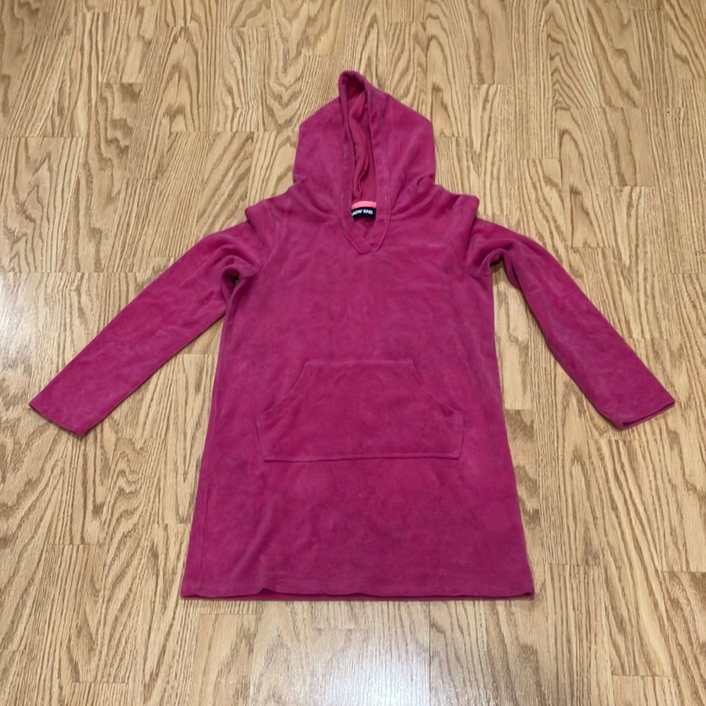 Girls pink pool towel dress